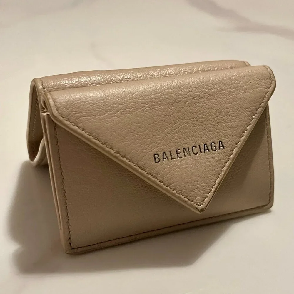 Authentic Balenciaga Papier Mini Tri-Fold Compact Wallet - Picture 2 of 11